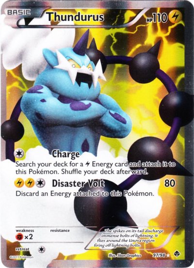 Thundurus - 97/98 - Full Art Ultra Rare | Emerging Powers