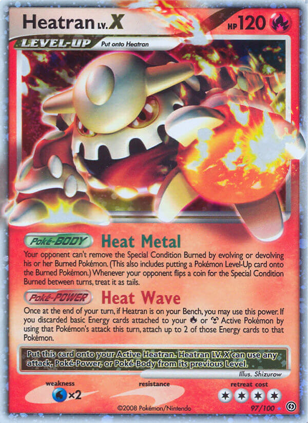 Heatran LV.X - 97/100 - Rare Holo | Stormfront