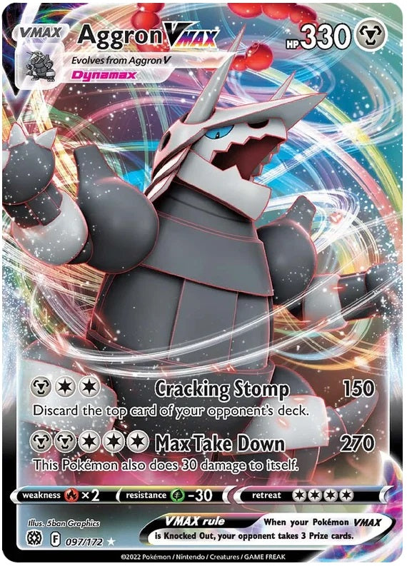 Aggron VMAX - 097/172 - Full Art Ultra Rare | SWSH - Brilliant Star