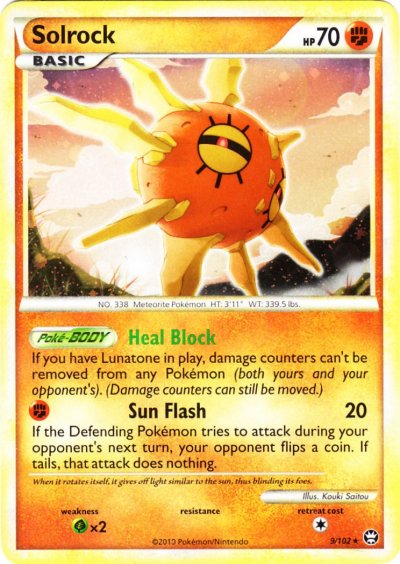 Solrock - 9/102 - Holo Rare | HS Triumphant
