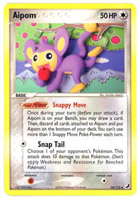 Aipom - 34/115 - Uncommon | EX Unseen Forces