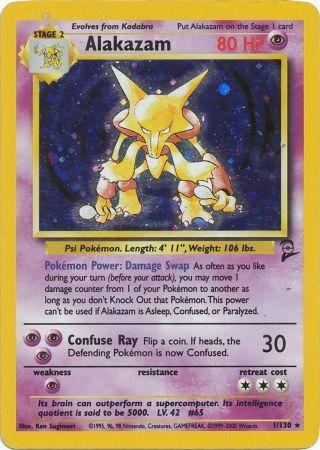 Alakazam - 1/130 - Holo Rare - Unlimited Edition | Base Set 2