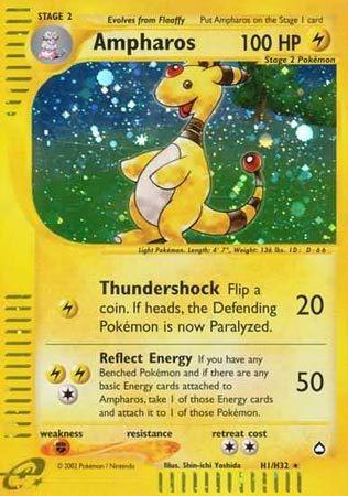 Ampharos - H1/32 - Holo Rare | Aquapolis