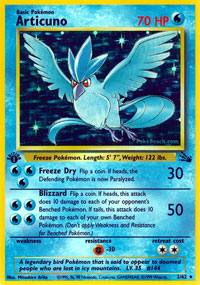 Articuno - 2/62 - 1999-2000 Wizards Base Set Copyright | Fossil