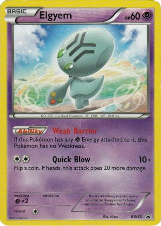 Elgyem - BW55 - Promotional | BW Black Star Promos
