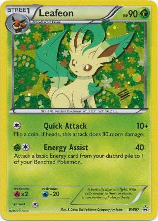 Leafeon  - BW87 - Promotional | BW Black Star Promos