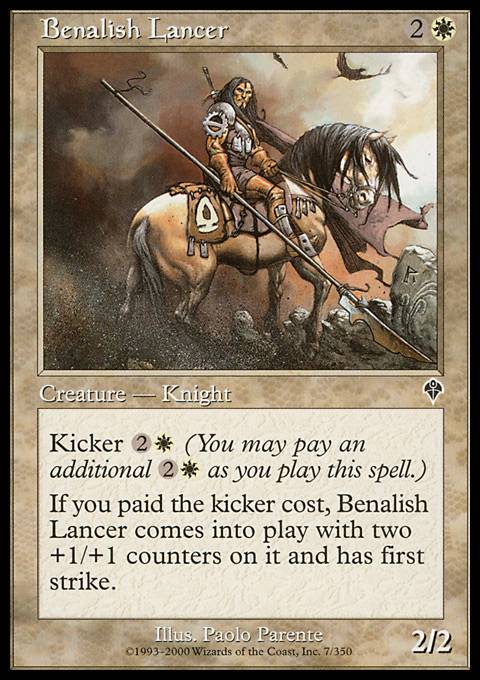 Benalish Lancer - Foil | Invasion