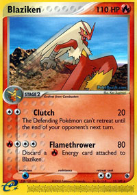 Blaziken - 15/109 - Rare | EX Ruby and Sapphire