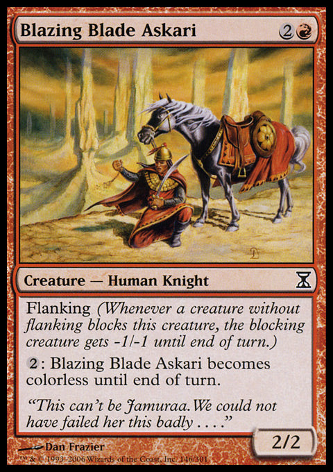 Blazing Blade Askari - Foil | Time Spiral