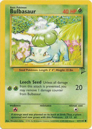 Bulbasaur - 67/130 - Common - Unlimited Edition | Base Set 2