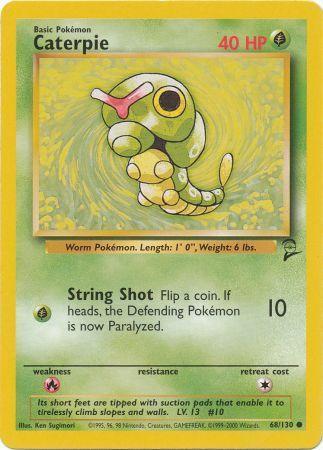 Caterpie - 68/130 - Common - Unlimited Edition | Base Set 2