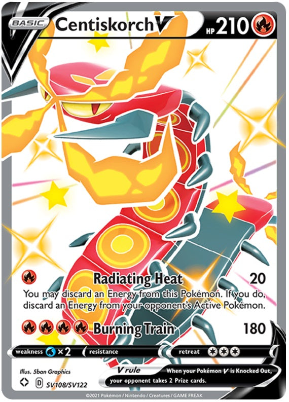 Centiskorch V - SV108/SV122 | Shining Fates: Shiny Vault