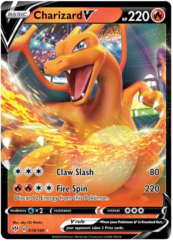 Charizard V - 019/189 - Ultra Rare | SWSH - Darkness Ablaze