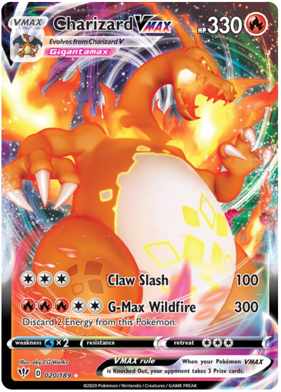 Charizard VMAX - 020/189 - Ultra Rare | SWSH - Darkness Ablaze