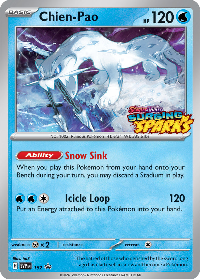Chien-Pao - SVP152 - SVP Black Star Promos | SVP Black Star Promos