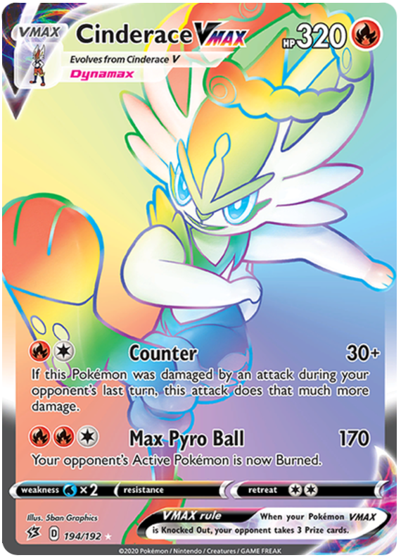 Cinderace VMAX - 194/192 - Secret Rare | SWSH - Rebel Clash