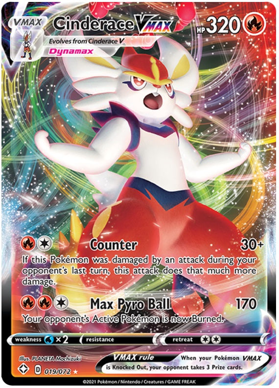 Cinderace VMAX - 019/072 - Ultra Rare | Shining Fates