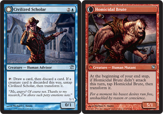 Civilized Scholar // Homicidal Brute - Foil | Innistrad