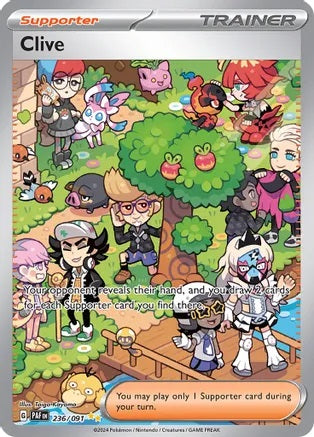 Clive - 236/091 - Special Illustration Rare | SV - Paldean Fates