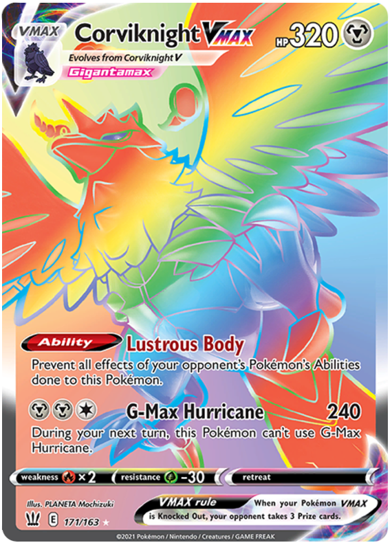 Corviknight VMAX - 171/163 - Secret Rare | SWSH - Battle Styles
