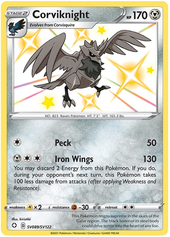 Corviknight - SV089/SV122 | Shining Fates: Shiny Vault