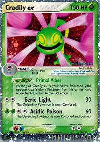 Cradily-EX - 90/95 - Rare Holo EX | EX Team Magma vs Team Aqua