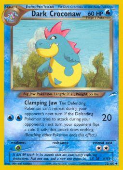 Dark Croconaw - 32/105 - Uncommon - Unlimited Edition | Neo Destiny