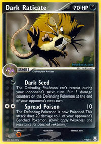 Dark Raticate - 17/109 - Rare | EX Team Rocket Returns