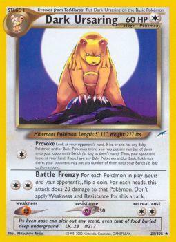 Dark Ursaring - 21/105 - Rare - Unlimited Edition | Neo Destiny