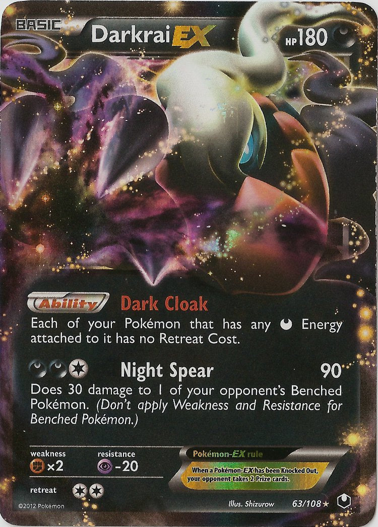 Darkrai-EX - 63/108 - Rare Holo EX | BW - Dark Explorers