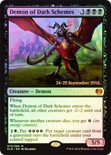 Demon of Dark Schemes - Foil | Prerelease & Release Promos