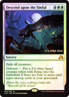 Descend Upon the Sinful - Foil | Pre-Release Promos
