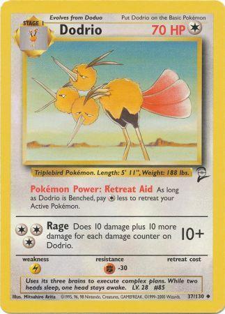 Dodrio - 37/130 - Uncommon - Unlimited Edition | Base Set 2