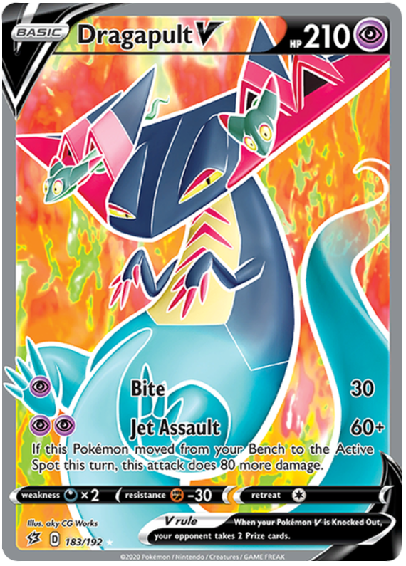 Dragapult V - 183/192 - Full Art Ultra Rare | SWSH - Rebel Clash