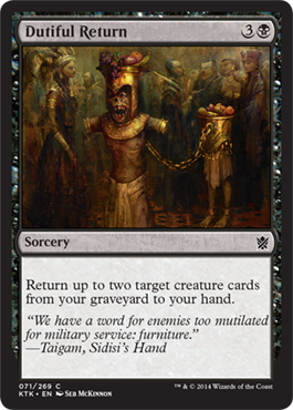 Dutiful Return - Foil | Khans of Tarkir