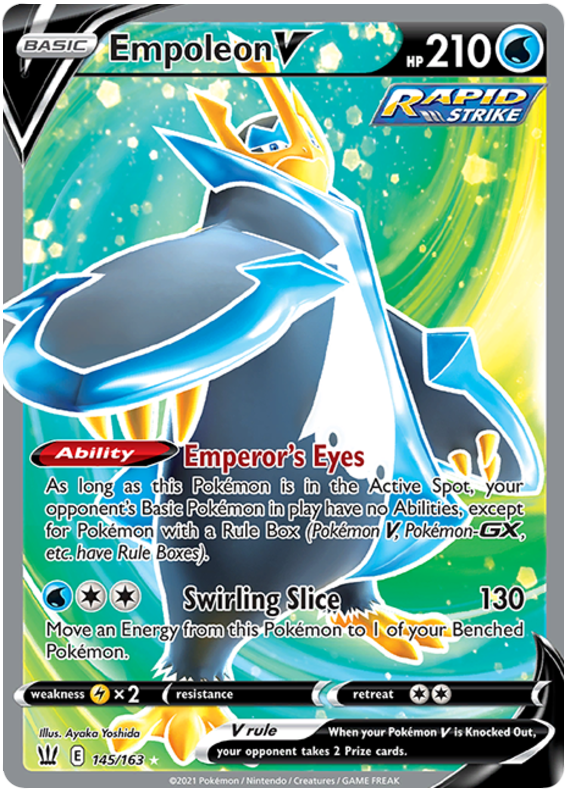 Empoleon V - 145/163 - Full Art Ultra Rare | SWSH - Battle Styles