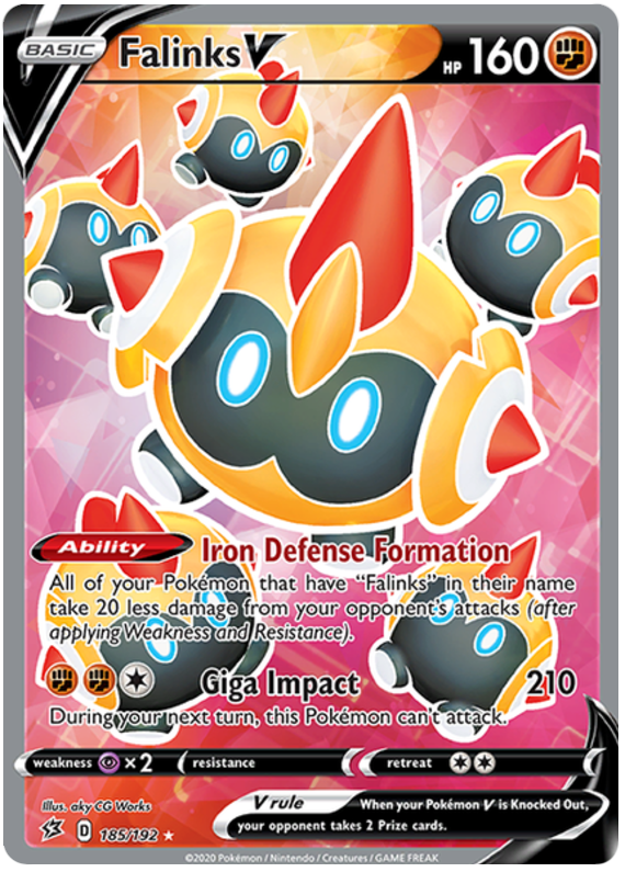 Falinks V - 185/192 - Full Art Ultra Rare | SWSH - Rebel Clash