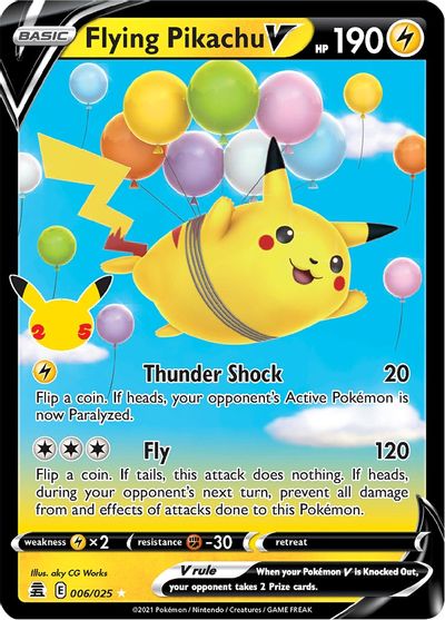 Flying Pikachu V - 006/025 - Ultra Rare | Celebrations