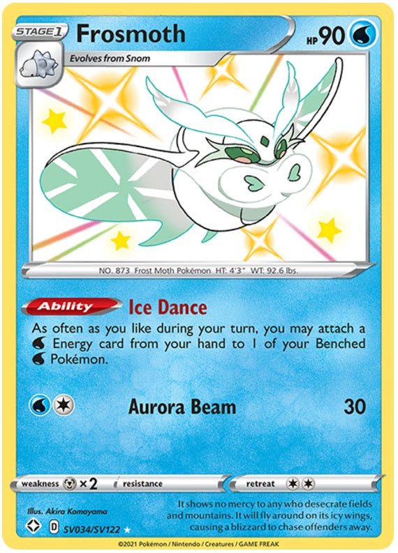 Frosmoth - SV034/SV122 - Shiny Holo Rare | Shining Fates: Shiny Vault