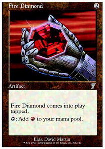 Fire Diamond - Foil | 7th Edition