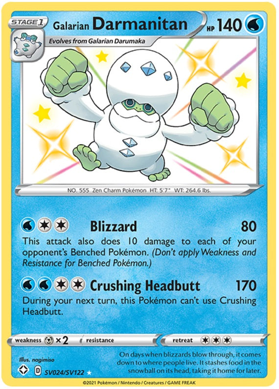 Galarian Darmanitan - SV024/SV122 | Shining Fates: Shiny Vault