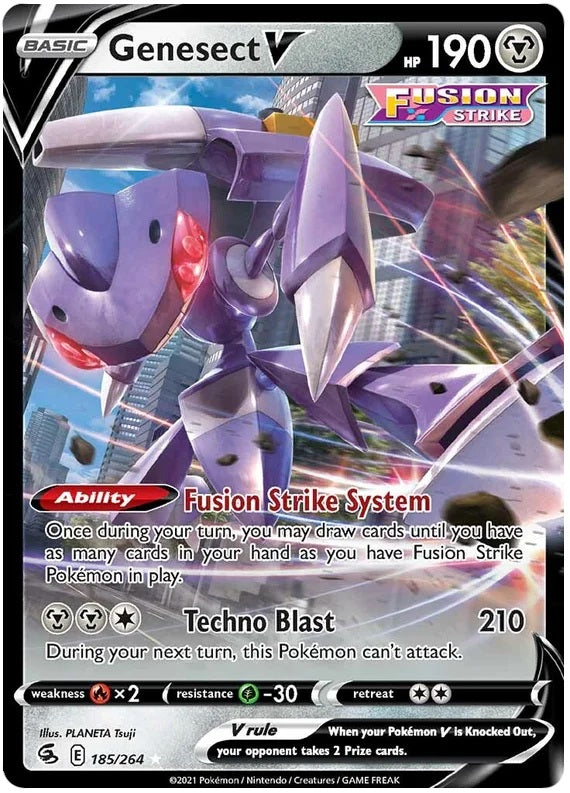 Genesect V - 185/264 - Ultra Rare | SWSH - Fusion Strike