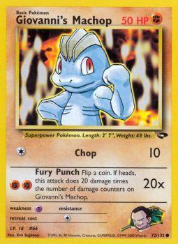Giovanni's Machop - 72/132 - Common | Gym Challenge