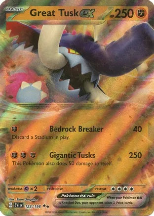 Great Tusk ex - 123/198 - Double Rare | SV - Base Set