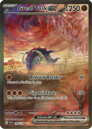 Great Tusk ex - 246/198 - Special Illustration Rare | SV - Base Set