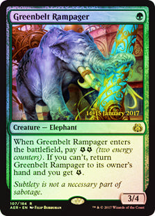 Greenbelt Rampager - Foil | Prerelease & Release Promos