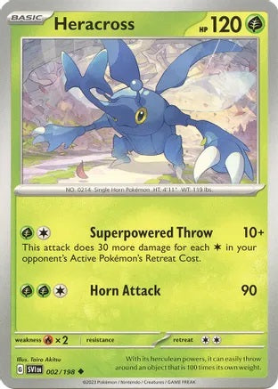 Heracross - 002/198 - Uncommon - Reverse Holo | SV - Base Set