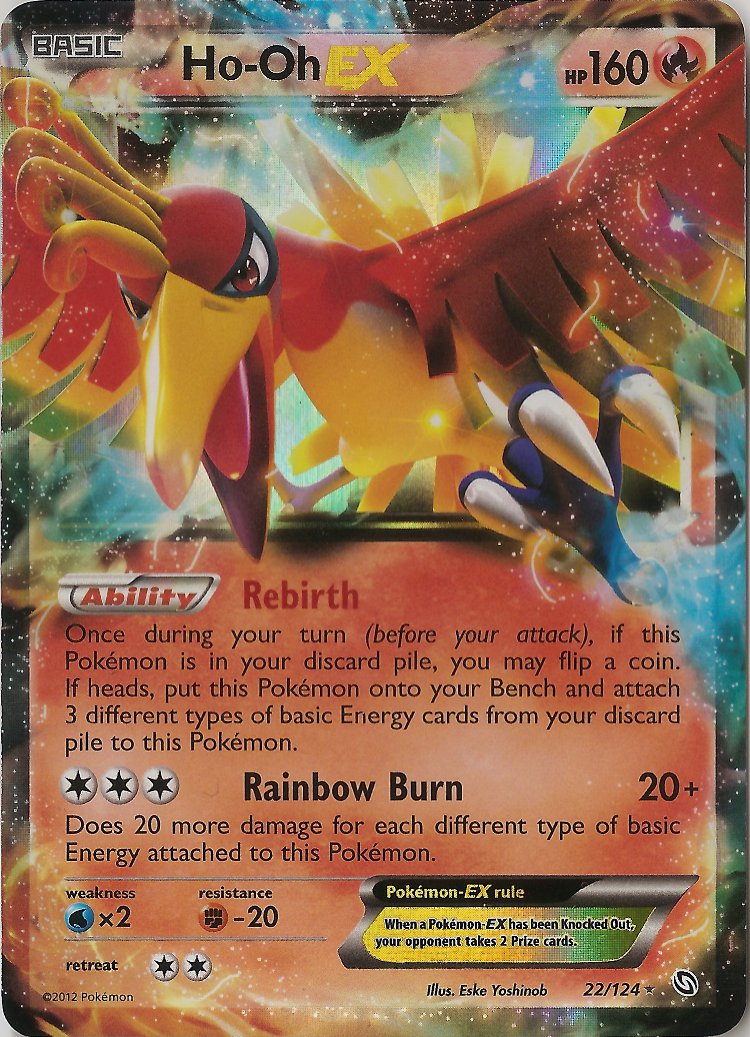 Ho-Oh-EX - 22/124 - Holo Rare ex | BW - Dragons Exalted