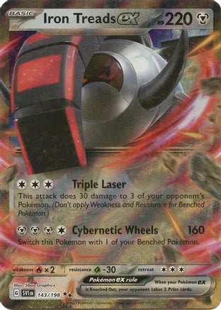 Iron Treads ex - 143/198 - Double Rare | SV - Base Set
