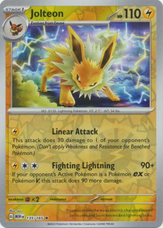 Jolteon - 135/165 - Holo Rare - Reverse Holo | SV - 151